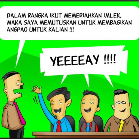 Angpao dari Boss