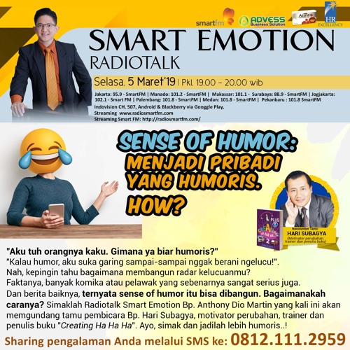 SENSE of HUMOR : MENJADI PRIBADI YANG HUMORIS. HOW ?