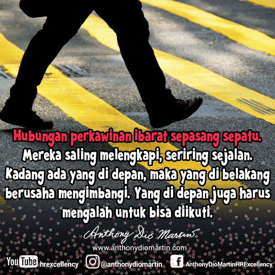 Hubungan perkawinan ibarat sepatu
