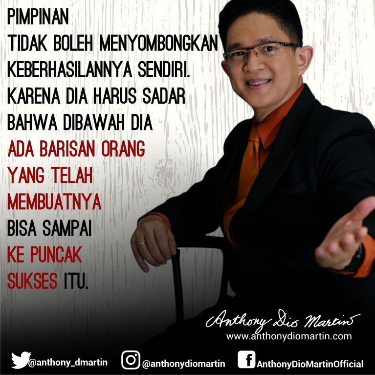 Pimpinan Tidak Boleh Sombong