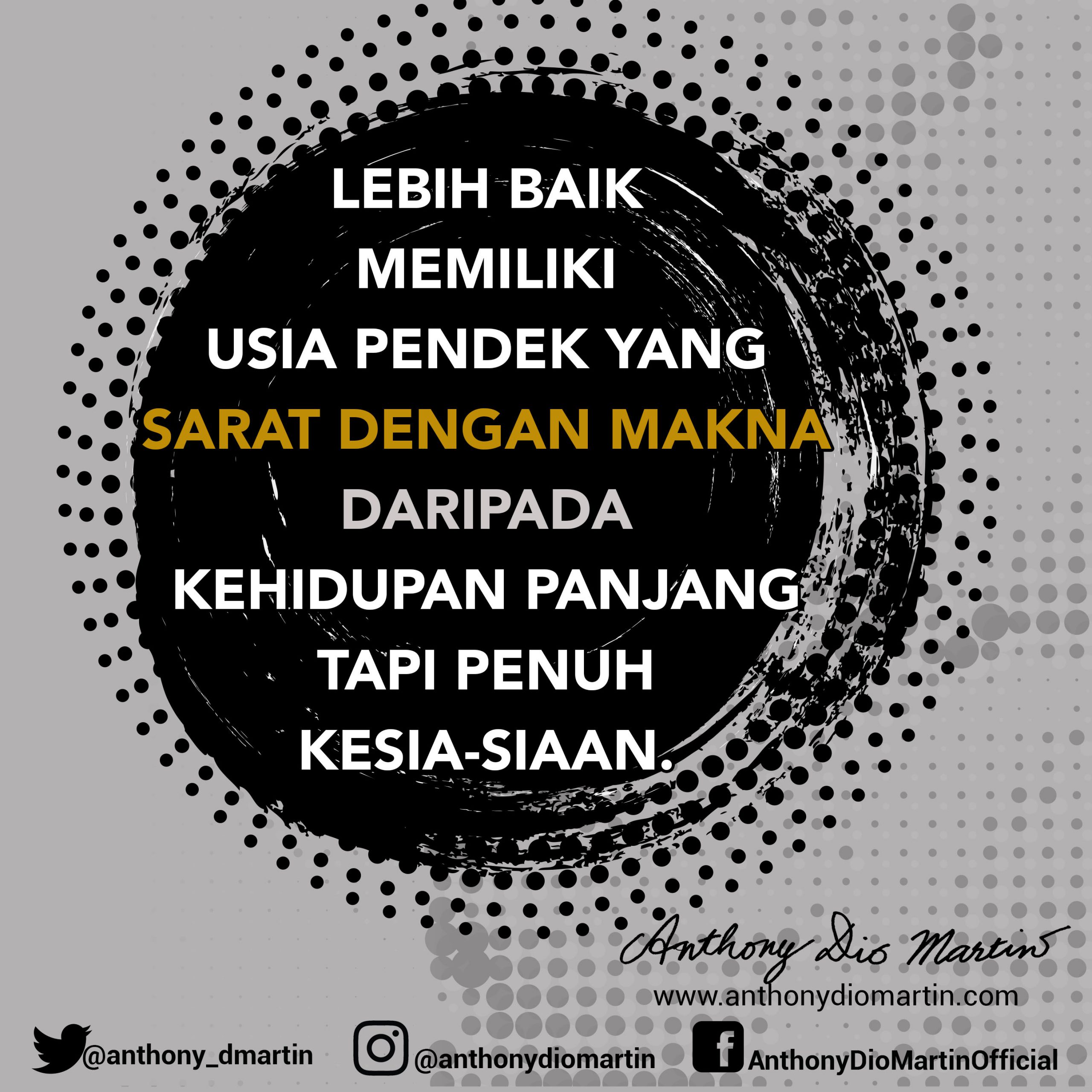 Usia Pendek Tapi Sarat Makna