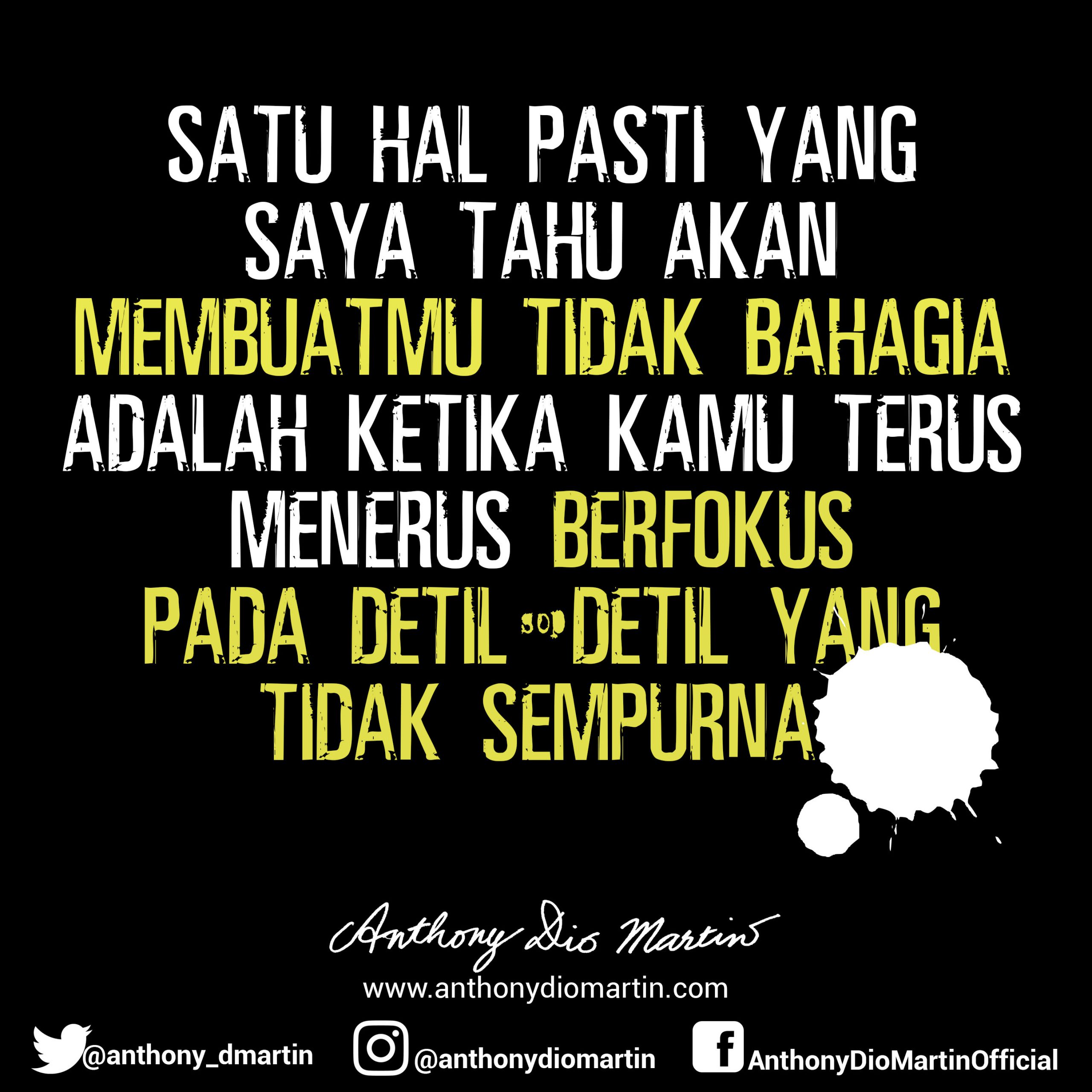 Yang Membuat Tidak Bahagia